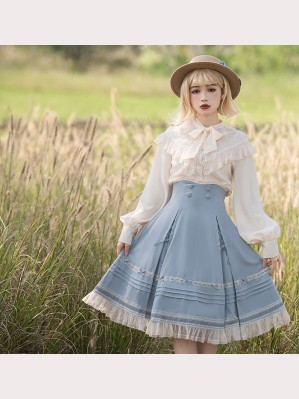 Baroque Manor Classic Lolita Blouse + Skirt Set by Alice Girl (AGL22)